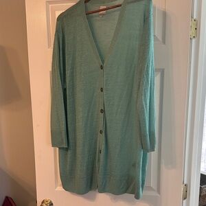 NIC+ZOE Seafoam Button-Up Cardigan